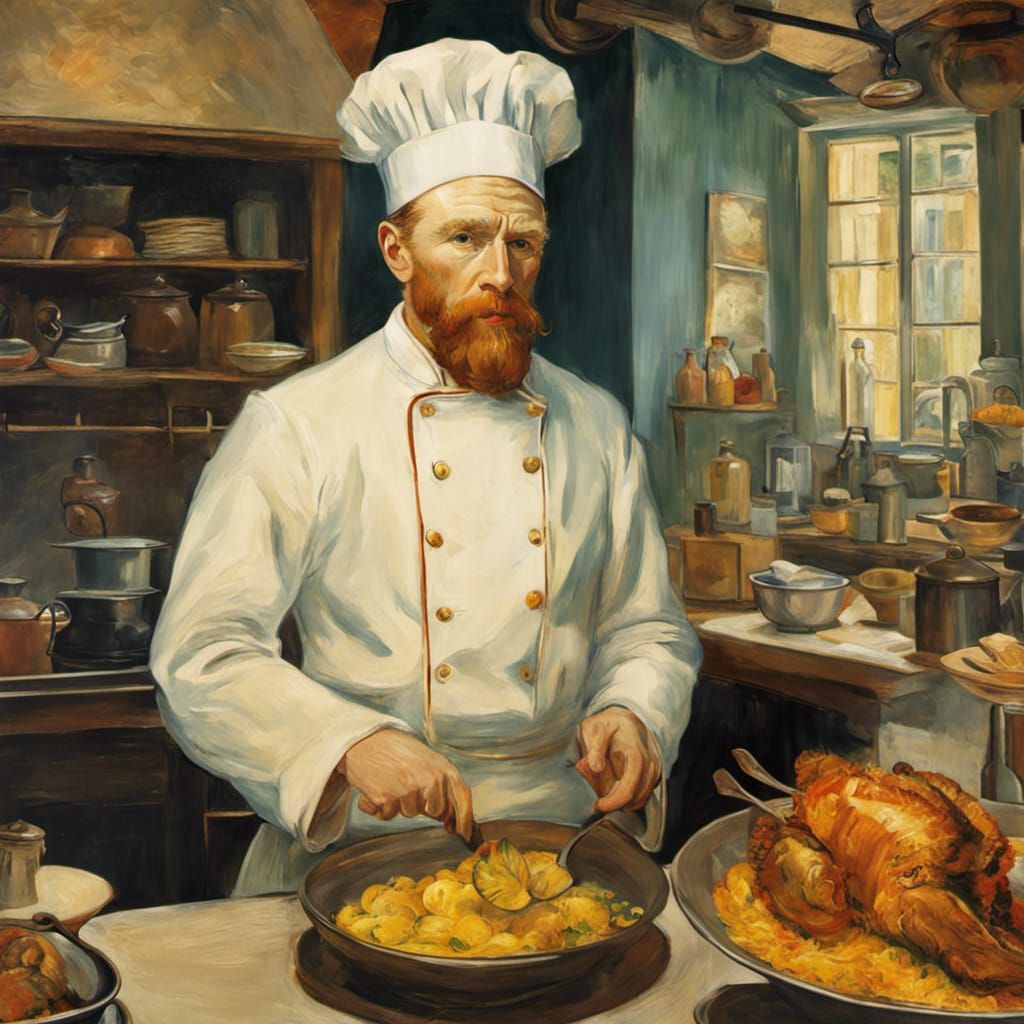 Vincent van Gogh as a chef   by @Undertaker_Stee