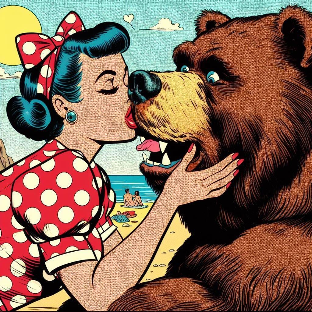 She said I got honey on my face.