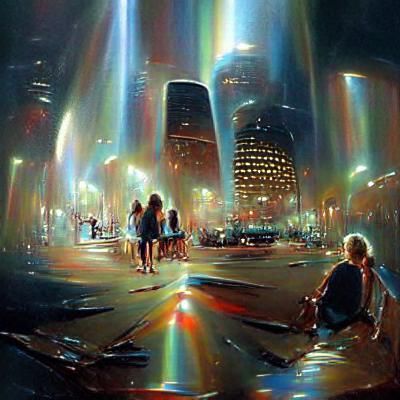 In the city of blinding lights
