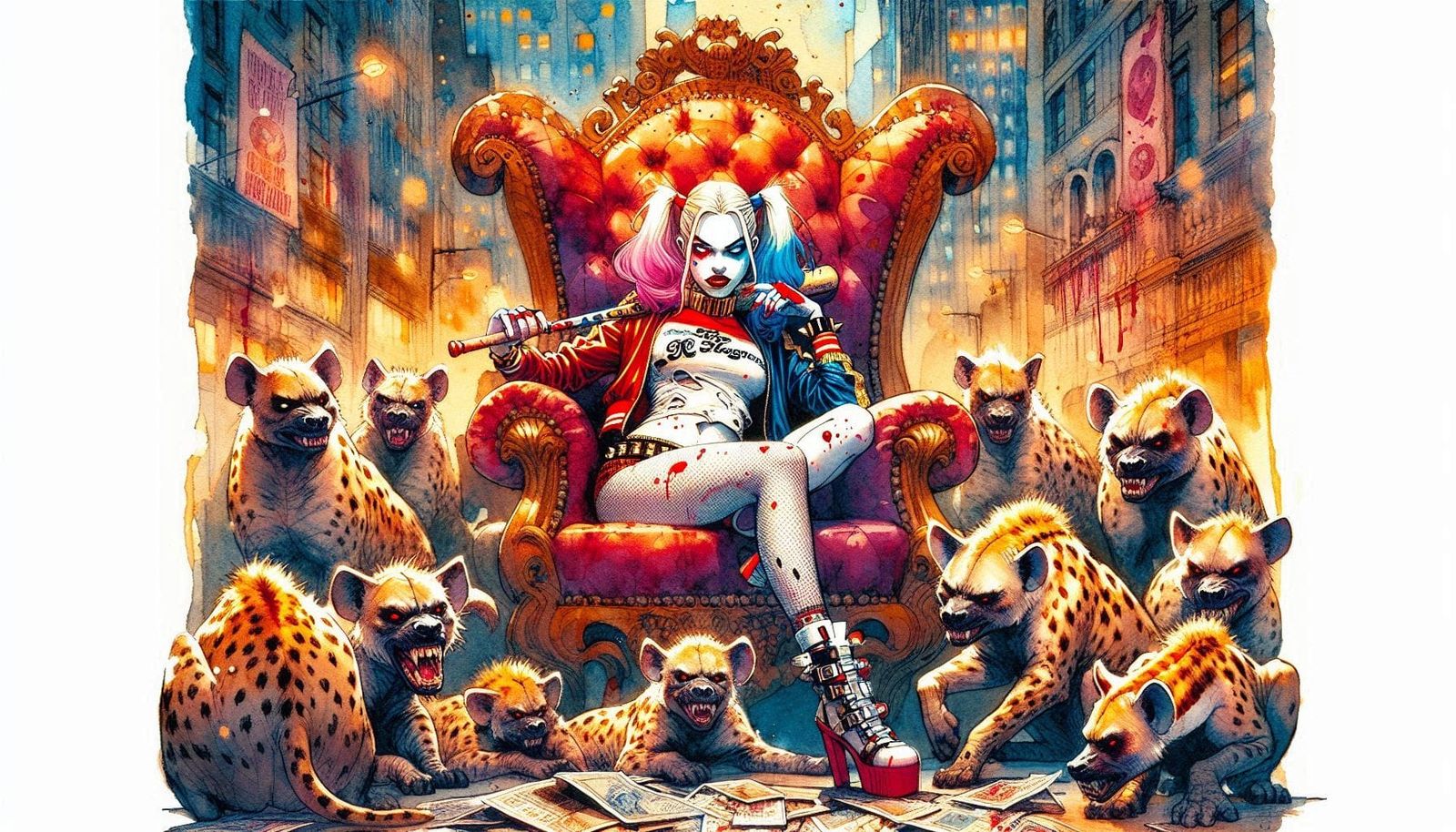 She's the Queen of Gotham here. Miss Harley Quinn