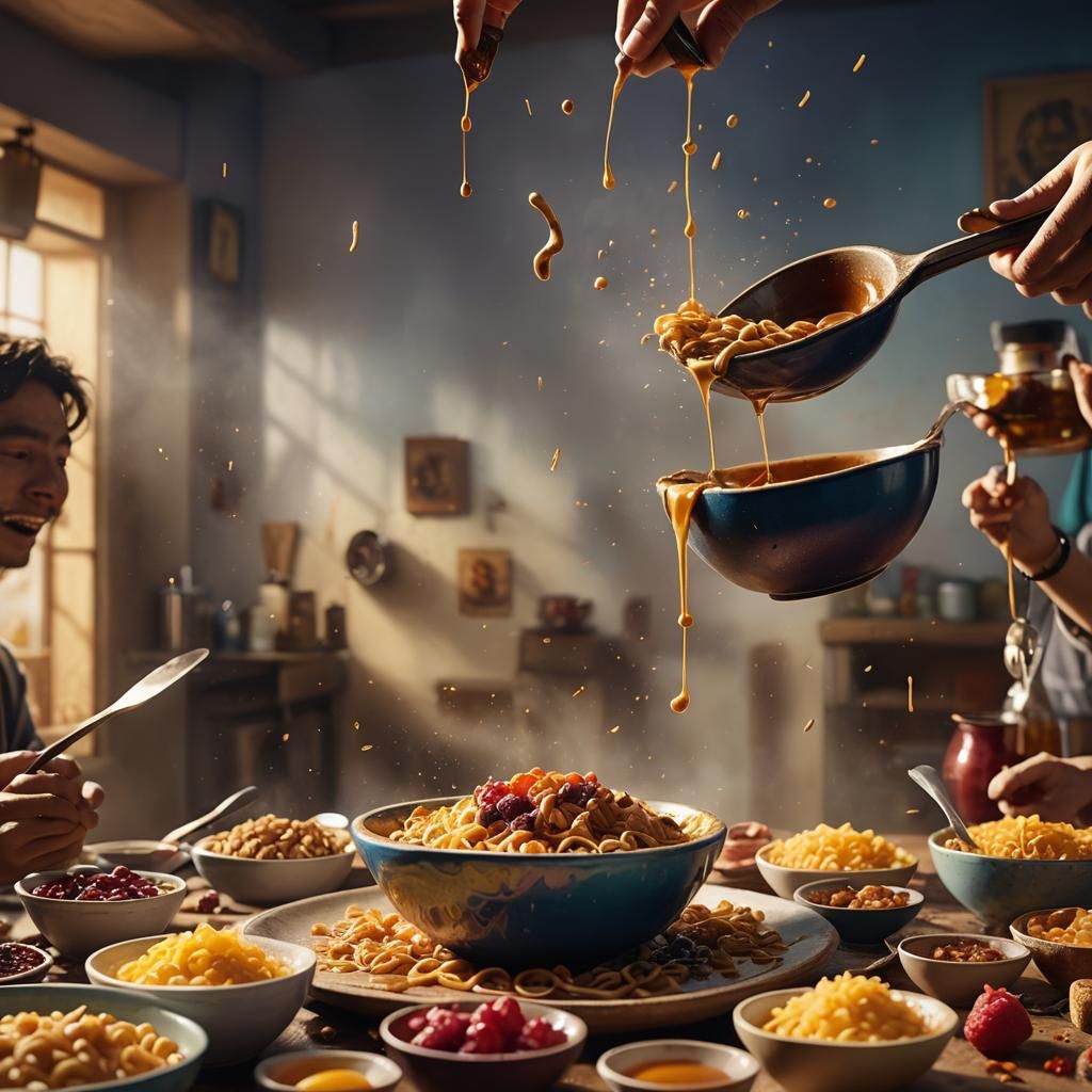 Upside Down Eater in a Fantasy Art Style