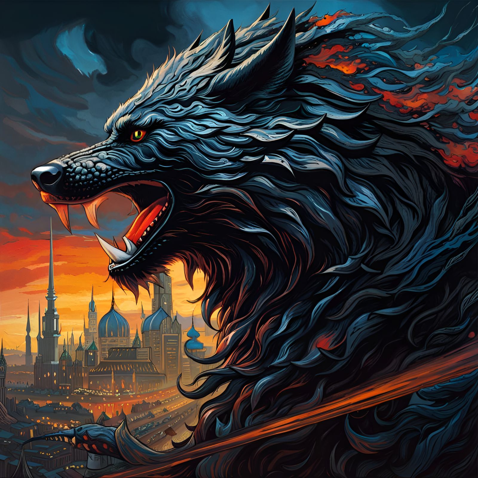 Black Dragon Wolf