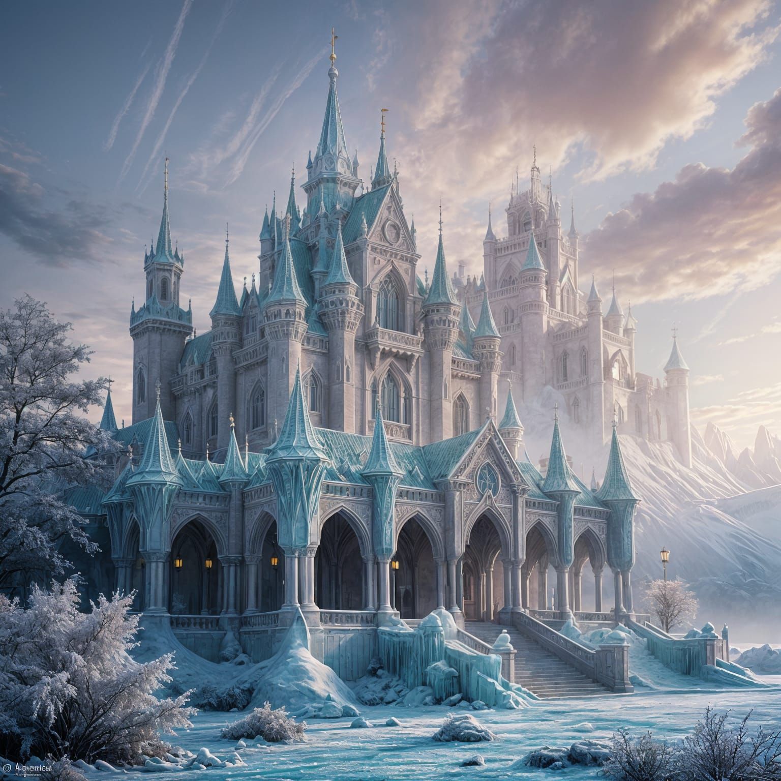 pastel ice palace   by @GlitterNSparkle