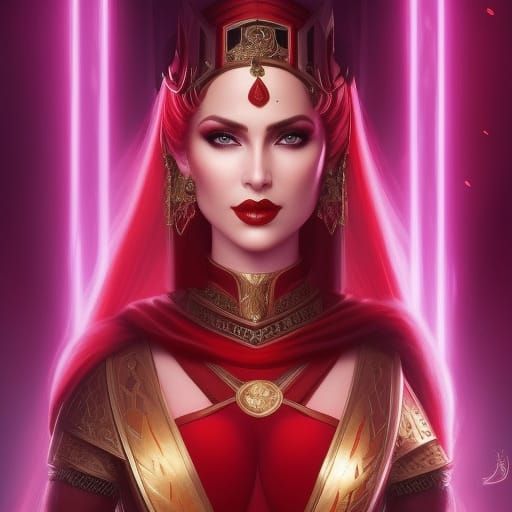 Red Princess 2 - AI Generated Artwork - NightCafe Creator