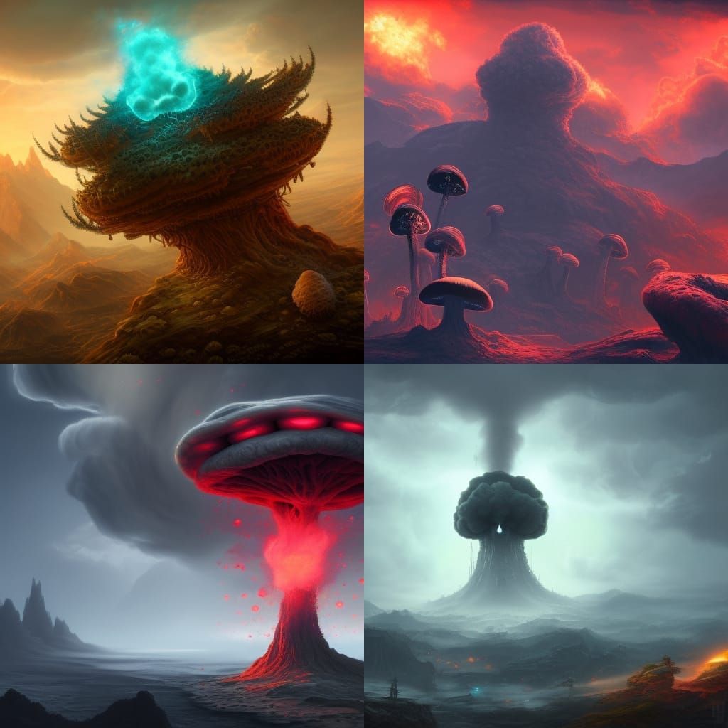 skull shaped mushroom cloud