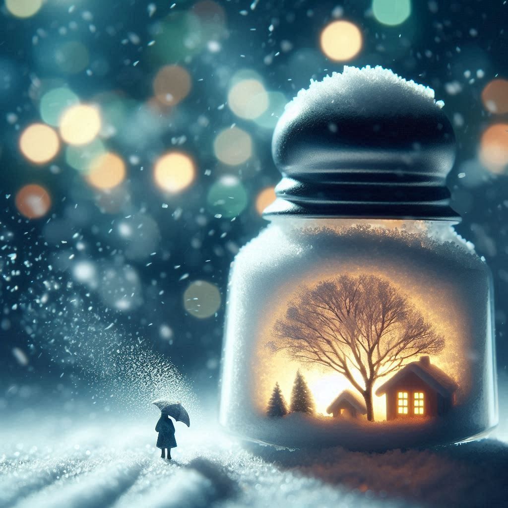 Salt shower (salted in)