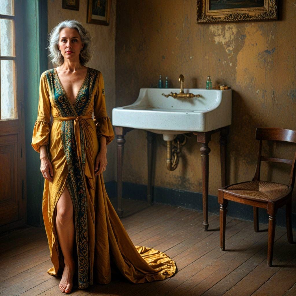 Charming Lady Portrait in Vibrant Color