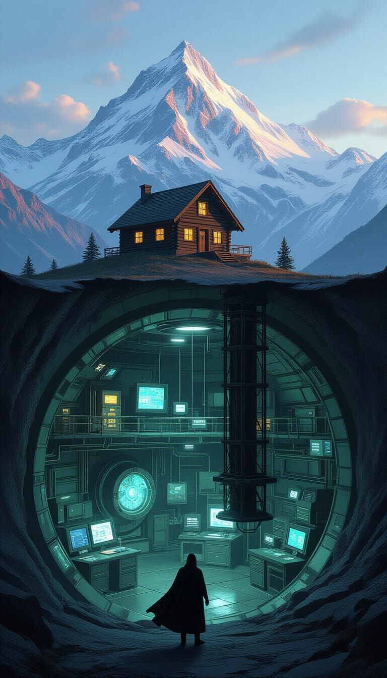 Evil under the mountain  by @Jorge