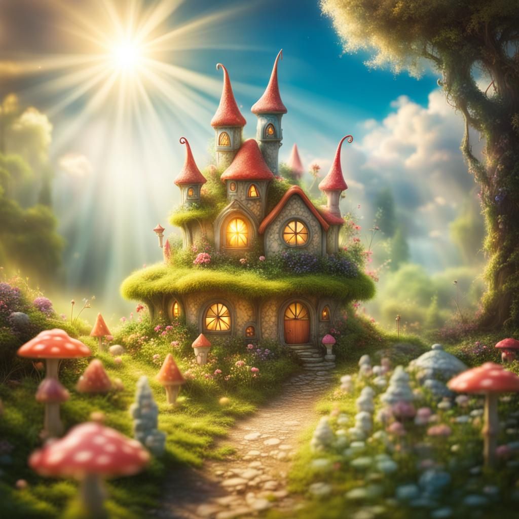 fairy village in wonderland