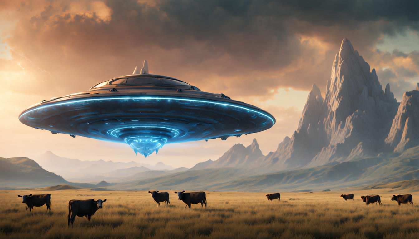 Flying Saucer AI Generated Artwork NightCafe Creator