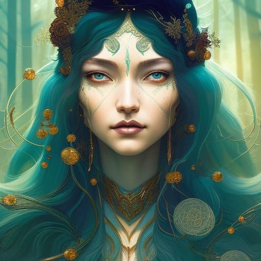 portrait of an elf sorceress - AI Generated Artwork - NightCafe Creator