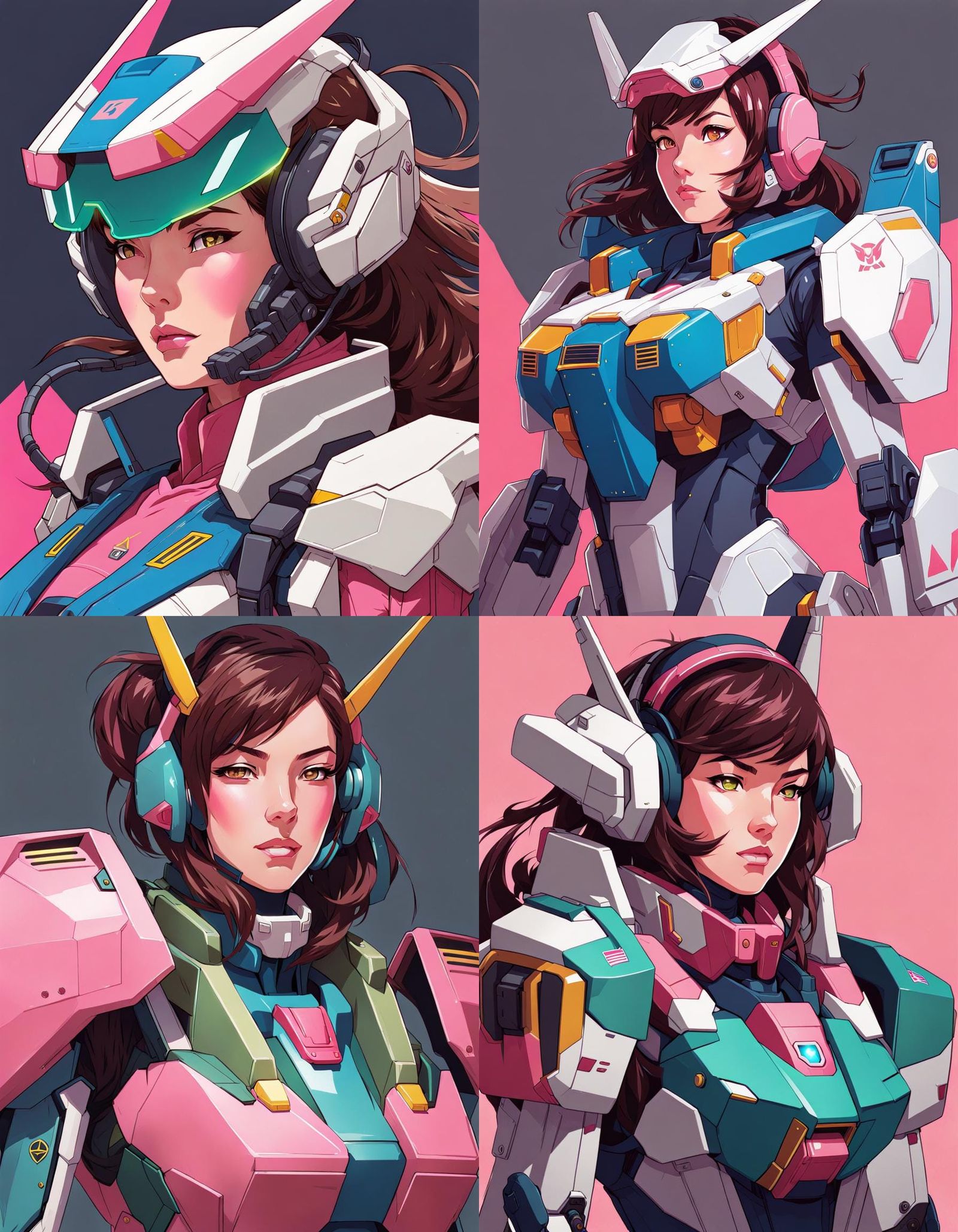 D.Va from Overwatch as a Gundam Pilot from Mobile Suit Gundam! - AI  Generated Artwork - NightCafe Creator