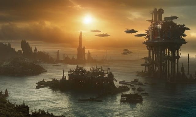 Mortal Engines Moving Cities with Airships through the Swamp...