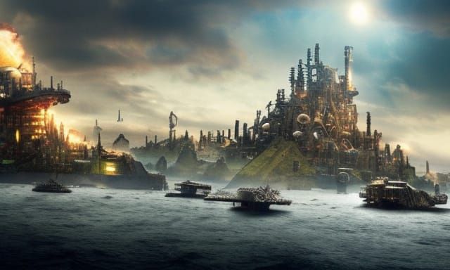 Mortal Engines Moving Cities with Airships through the Swamp...