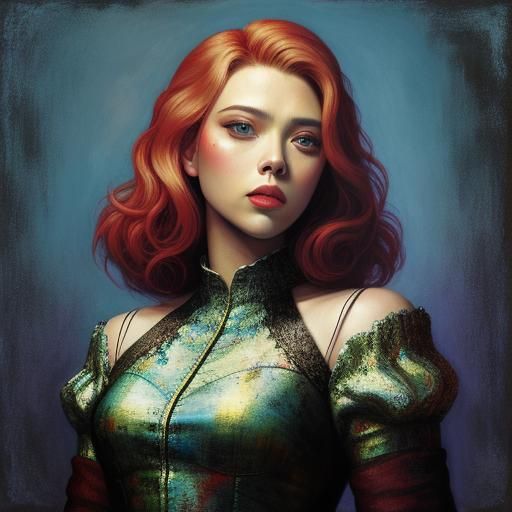 SCARLETT JOHANNSON PAINTED BY MARY CASSETT