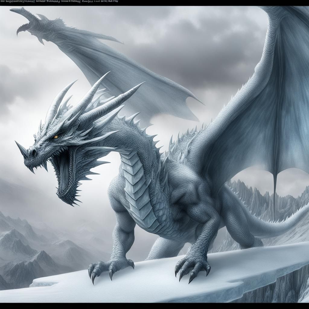 Ice dragon #1 - AI Generated Artwork - NightCafe Creator