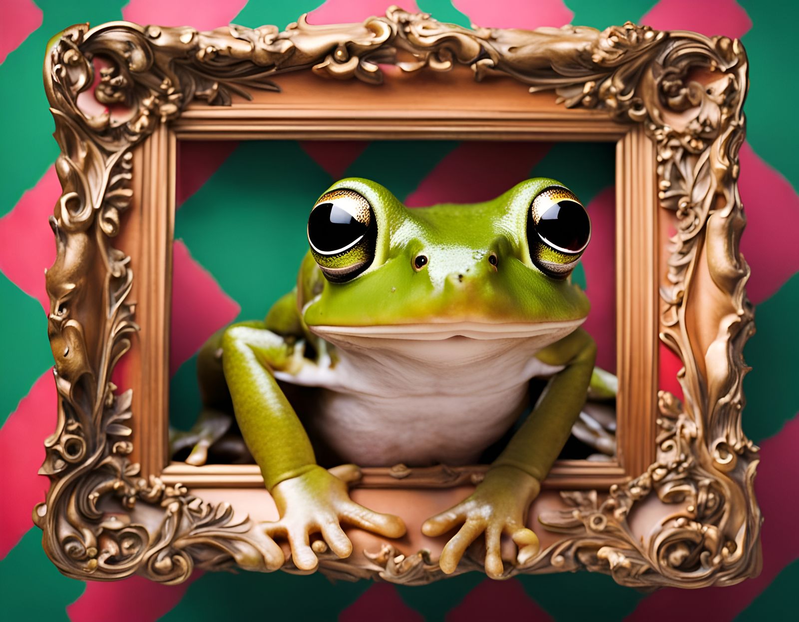 Living Portrait of a Frog - AI Generated Artwork - NightCafe Creator