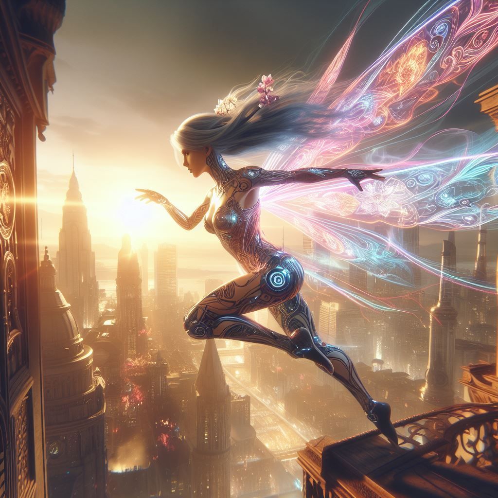 Cybernetic fairy princess Superhero (4)