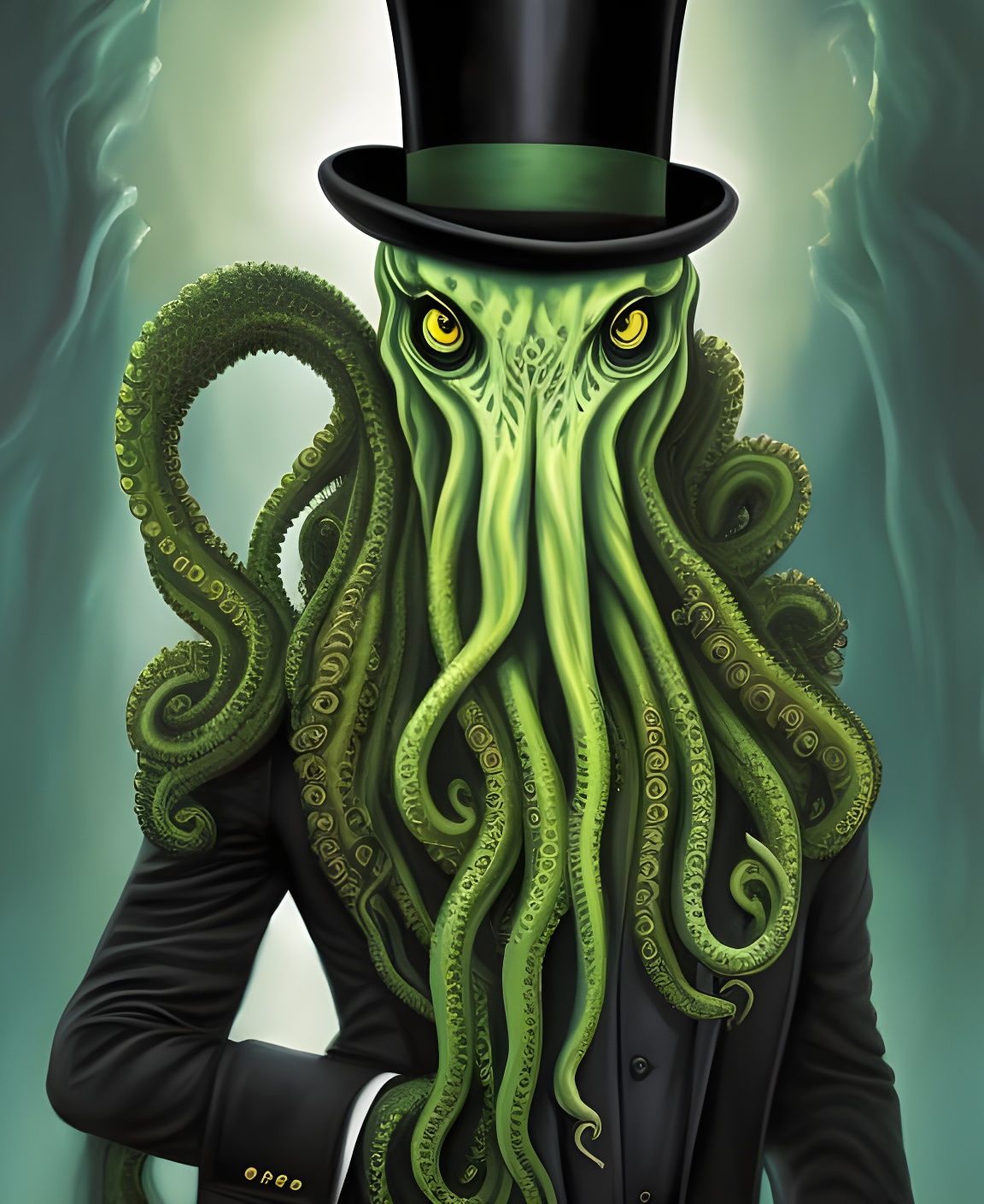Dapper Cthulhu  by @Pisces Rising