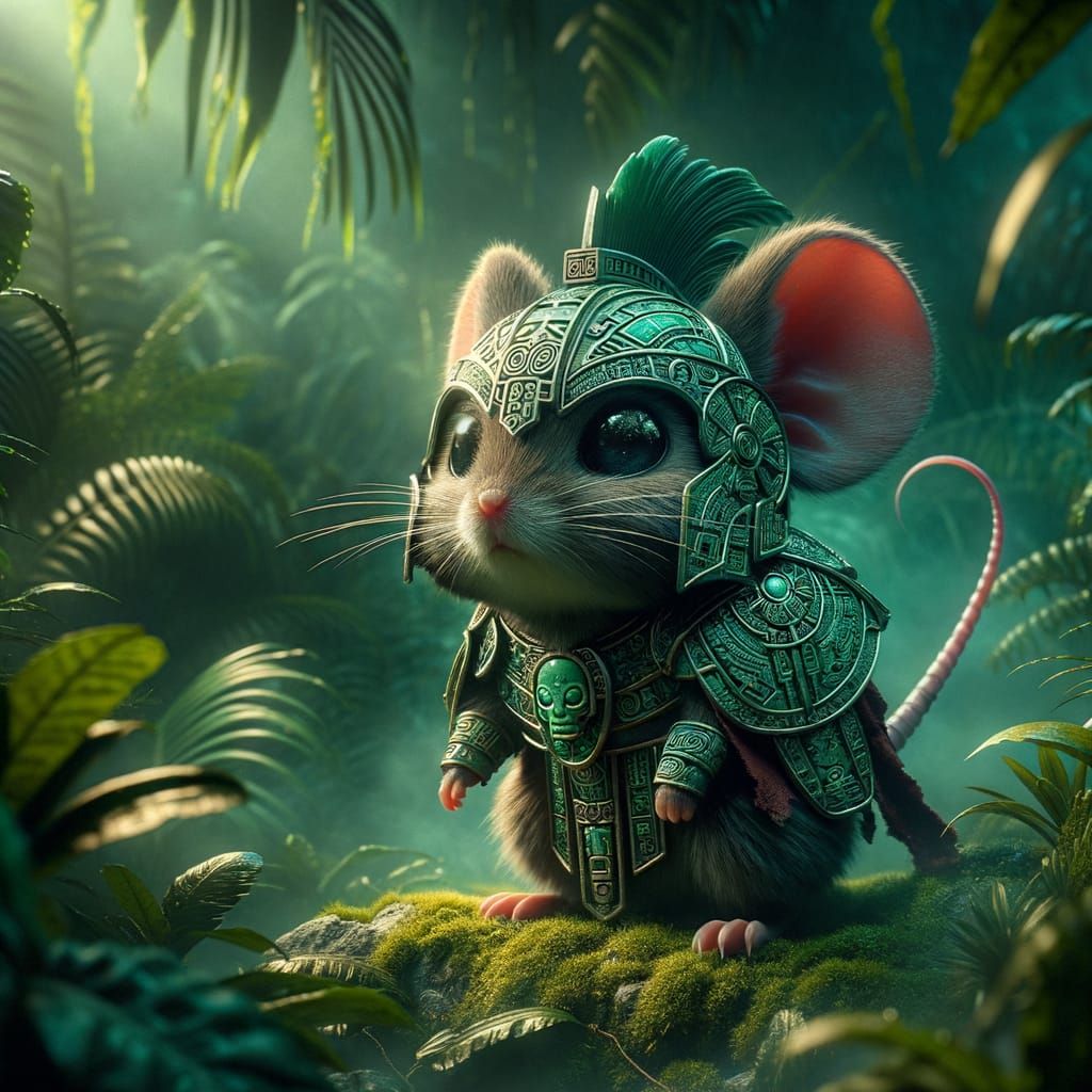 Mayan mouse warrior