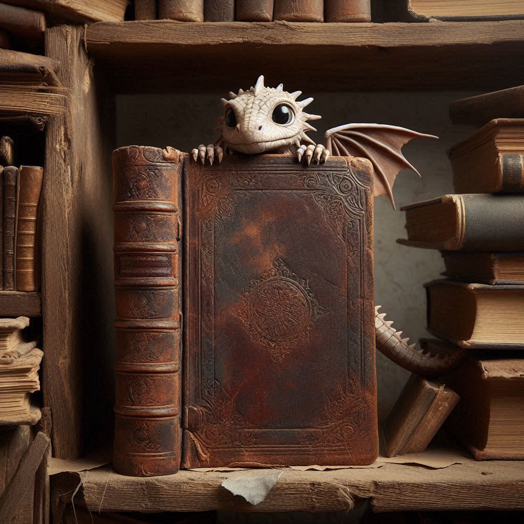 I've heard of a bookworm... but not a dragon worm!