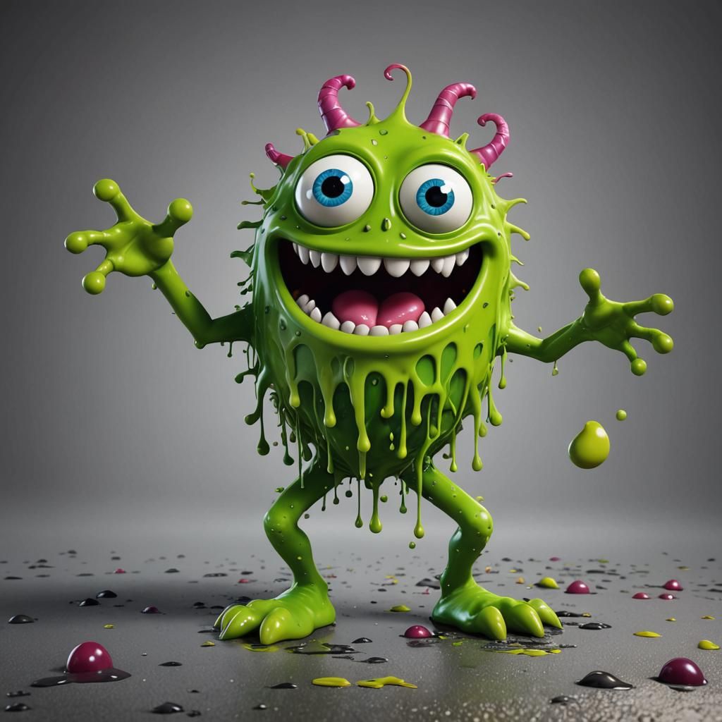 A Friendly Snot Monster - AI Generated Artwork - NightCafe Creator