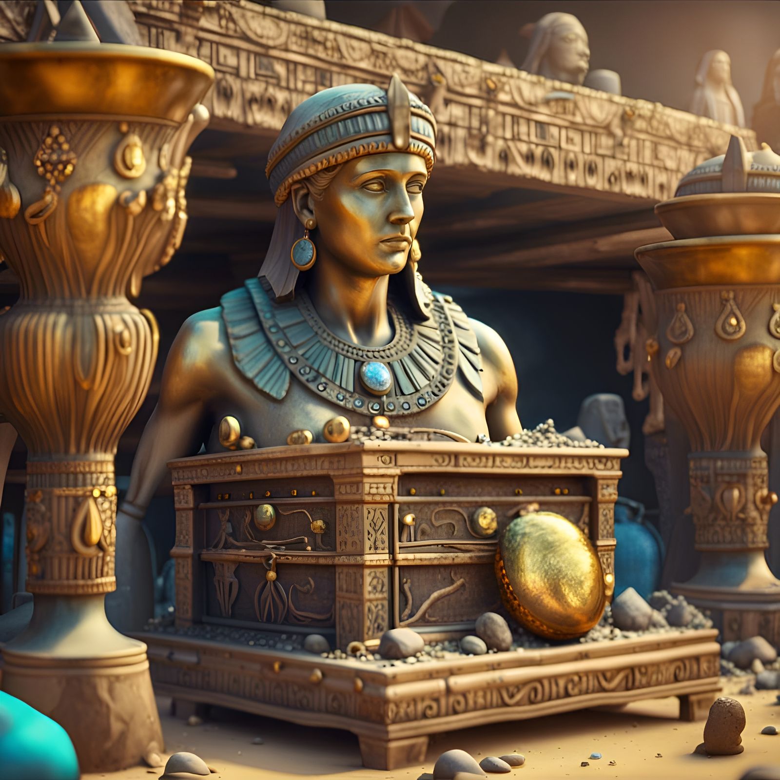 Inside the tomb of the king  by @Dhanishta