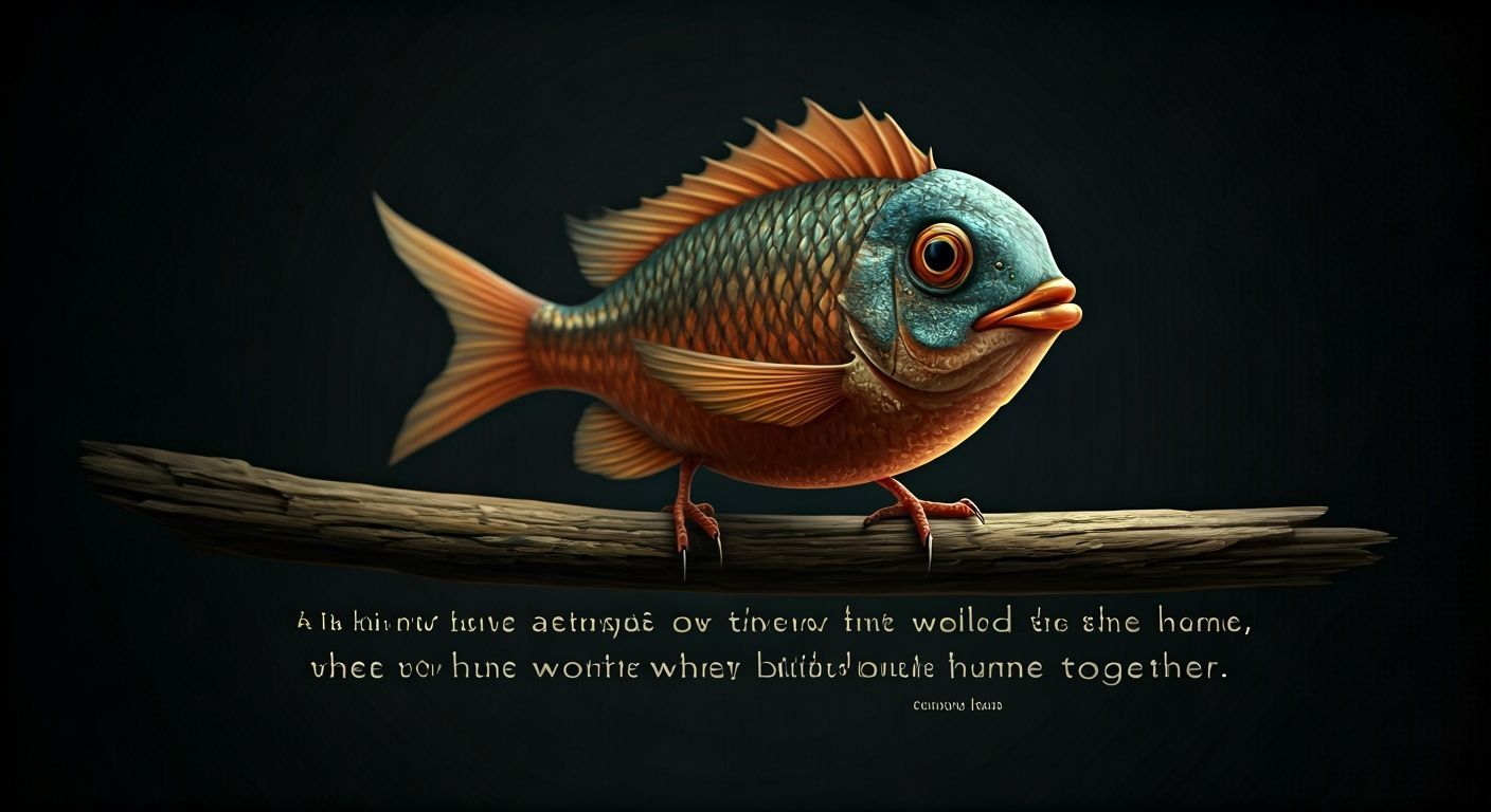 Blooper Reel: "A bird may love a fish..." but I didn't mean to become one?  by @Z