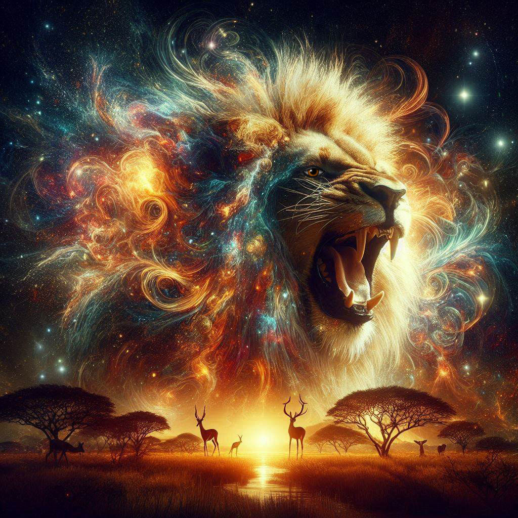 King of the Savannah ruling over his domain