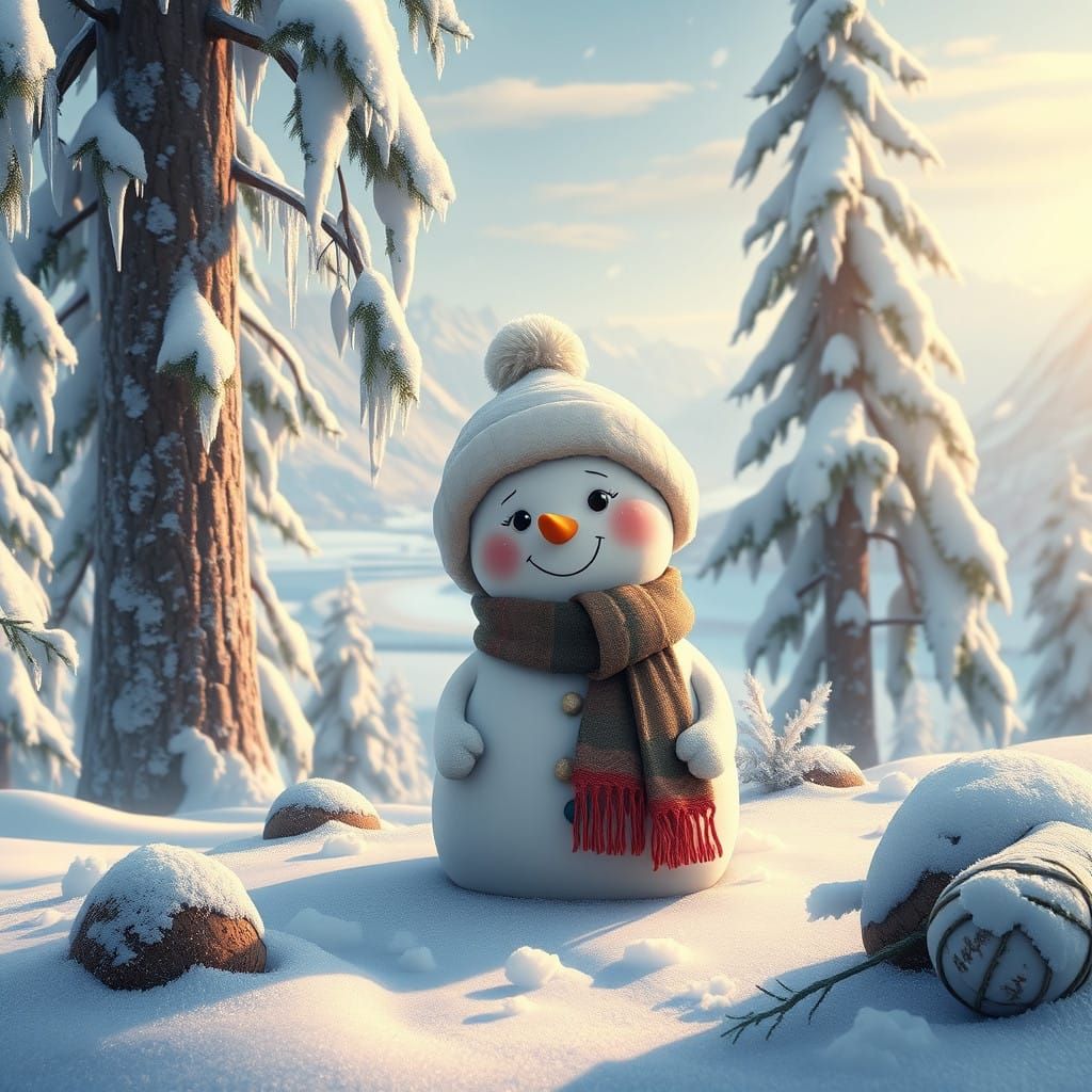 Kiss me snowbaby  by @Luna Barak