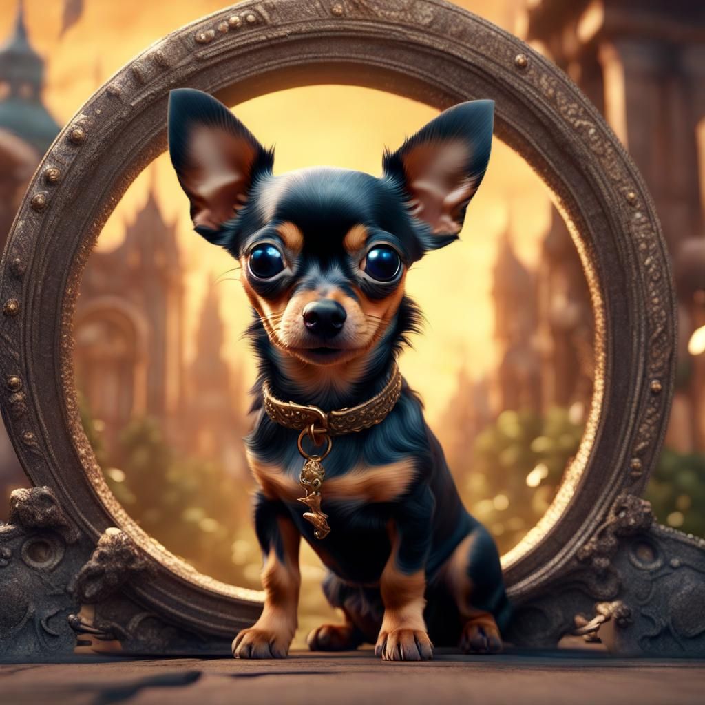 Chihuahua dachshund dog