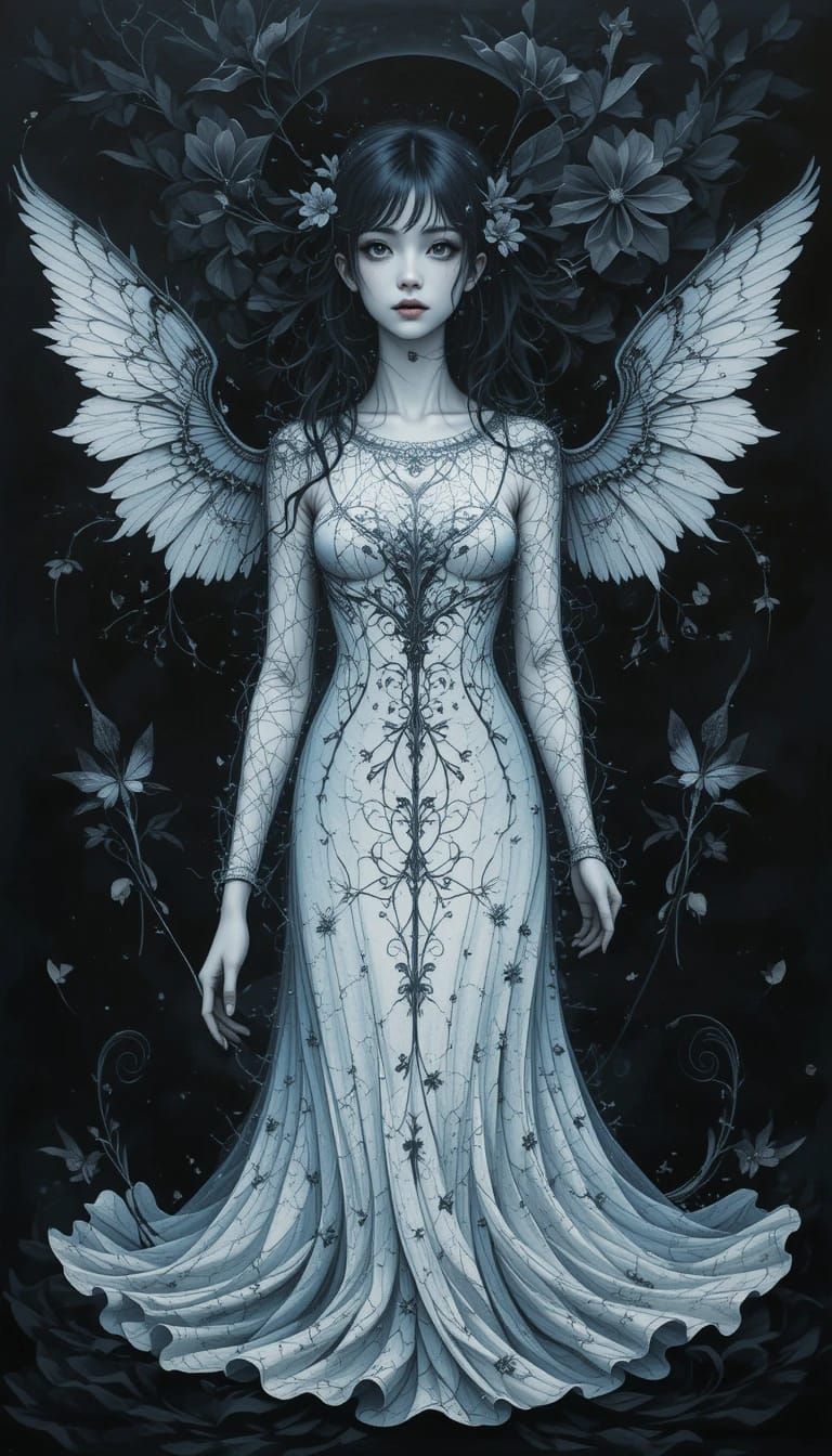 Melancholy woman