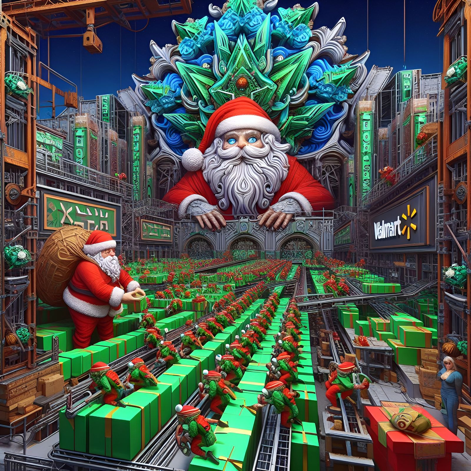 Santa's Sweatshop [Vol.1] (Dall-E-3,  25dec23)