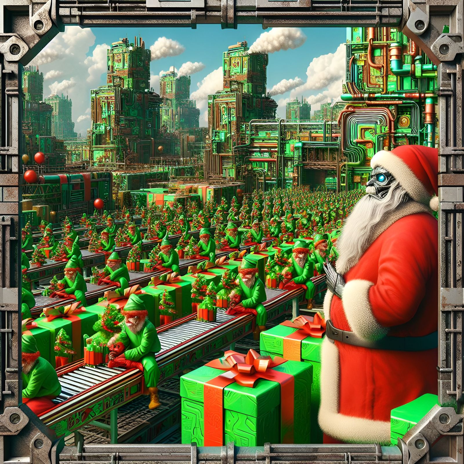 Santa's Sweatshop [Vol.1] (Dall-E-3,  25dec23)