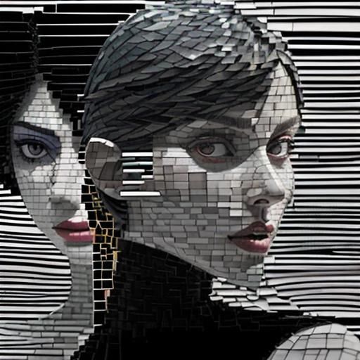 Jigsaw. Translucent. Overlapping. Fractures. Corrugations. F...