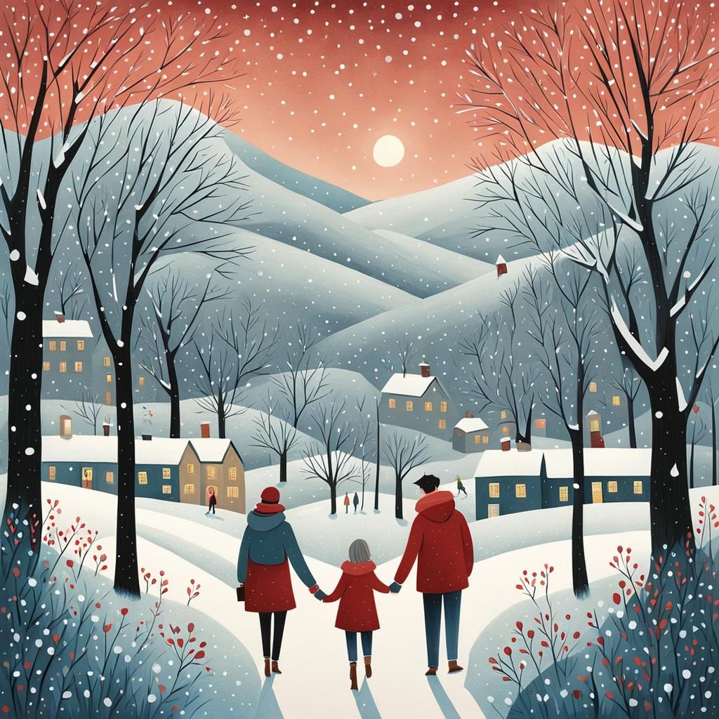 Walking in the winter