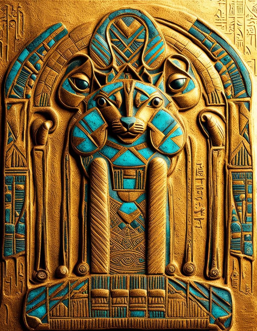 Cat Goddess Bast-et—Egyptian - AI Generated Artwork - NightCafe Creator