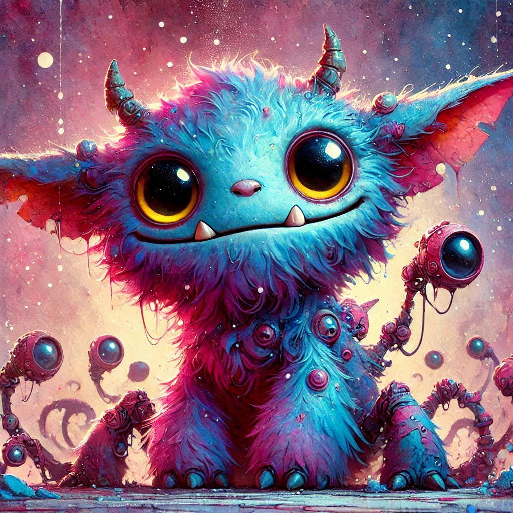 adorable fairy-tale fantasy creature portrait..