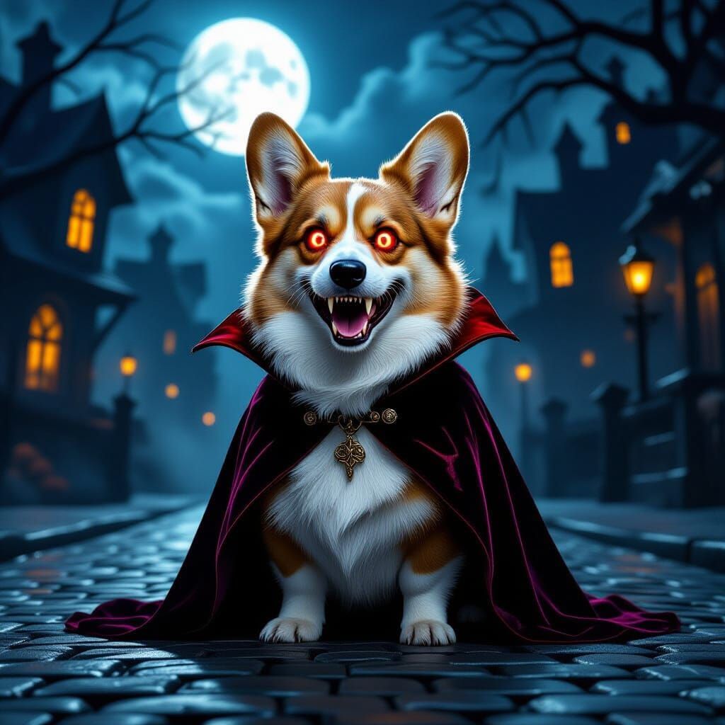 Vampire Corgi