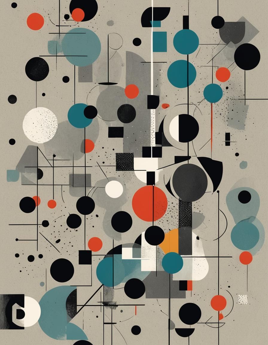 Abstract Bauhaus Art