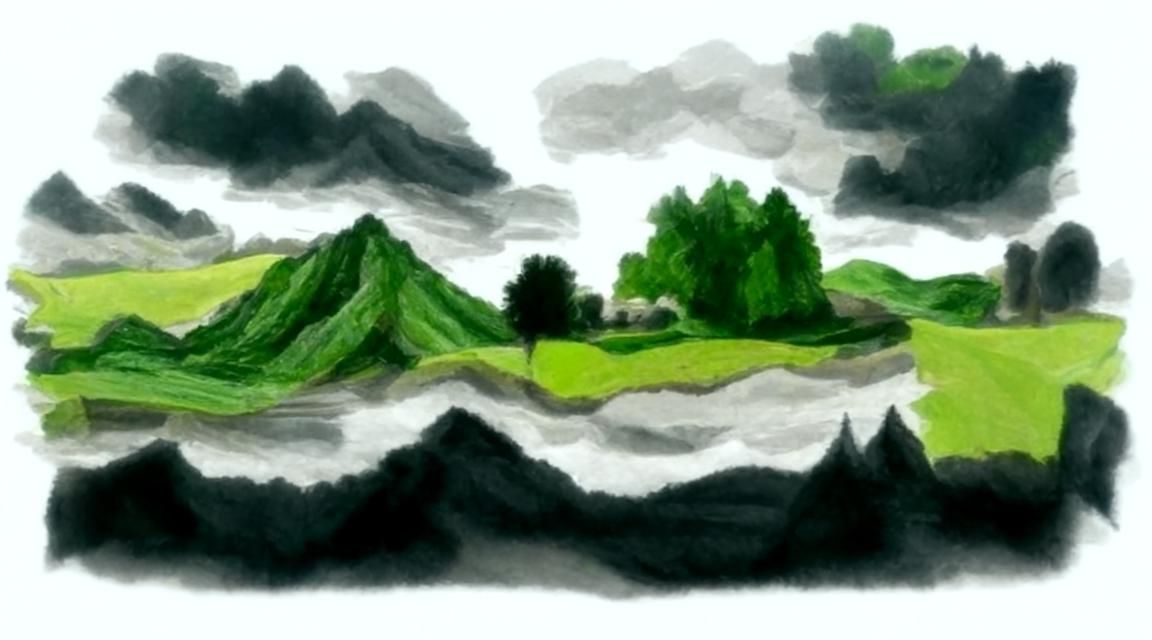 Landscape in the style of tdraw_ai_art
