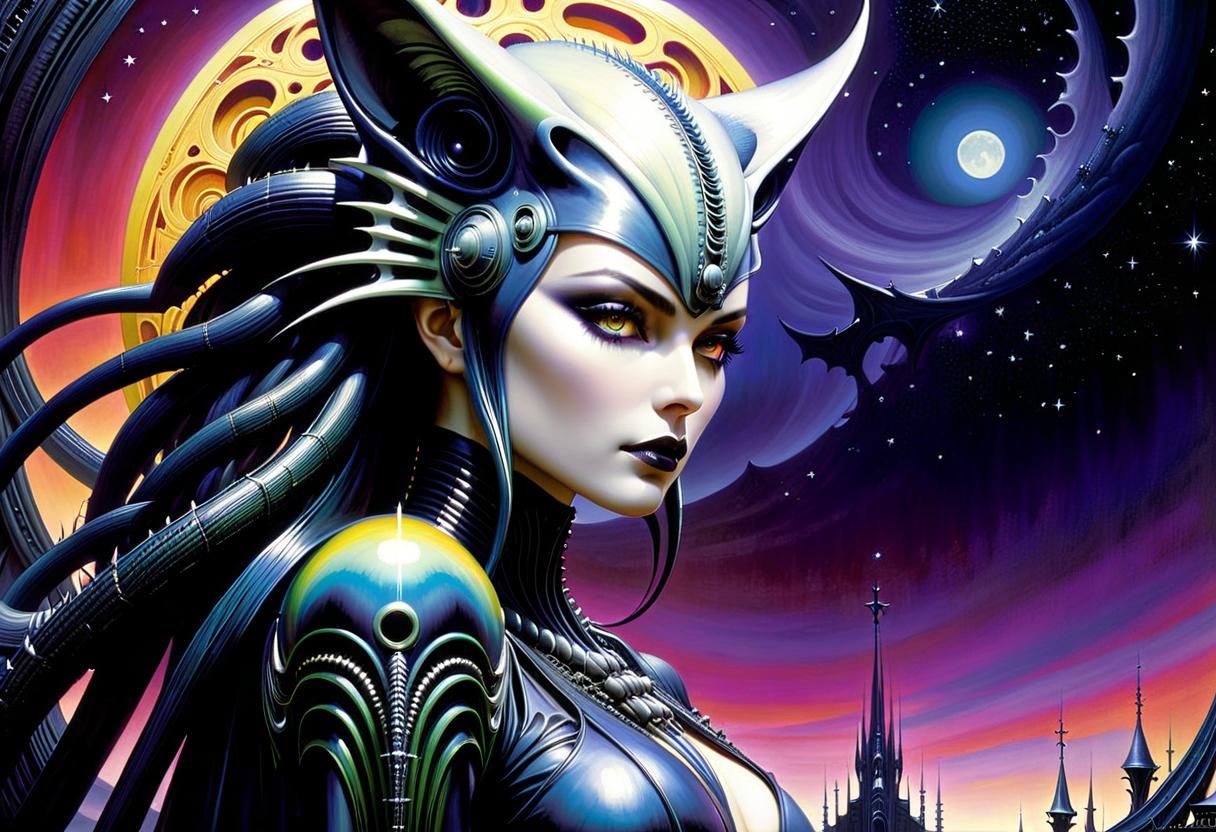 Vibrant Colors, Water color, Gothic, Eldritch ,Otherworldly ...