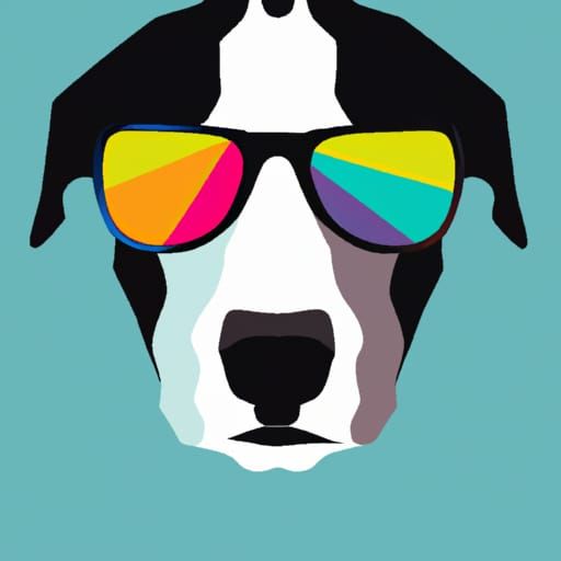 dogo with sun glsses