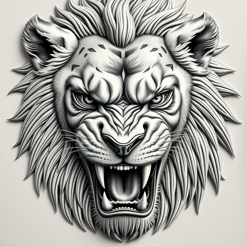 A lion's head