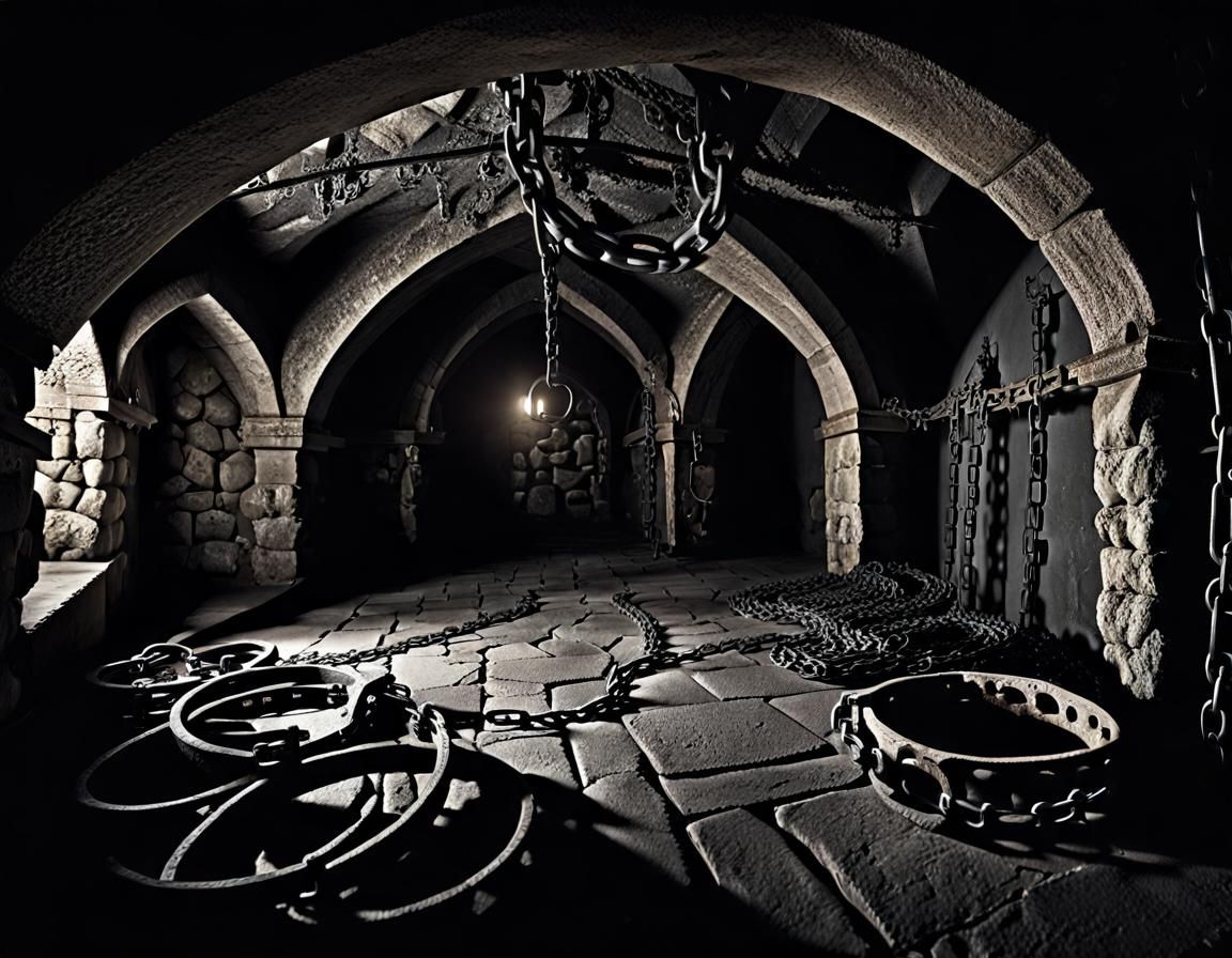 A medieval torture cellar.
