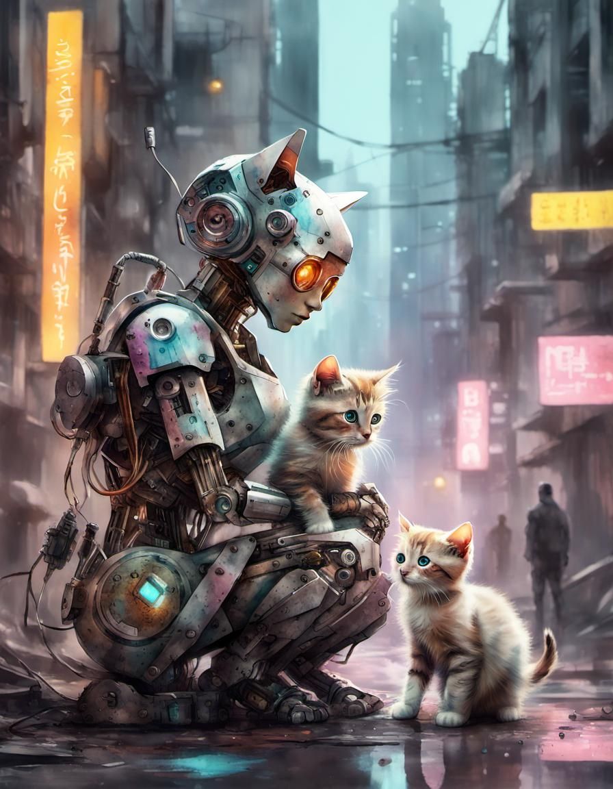 Programmed to collect the strays~  by @IndiCat
