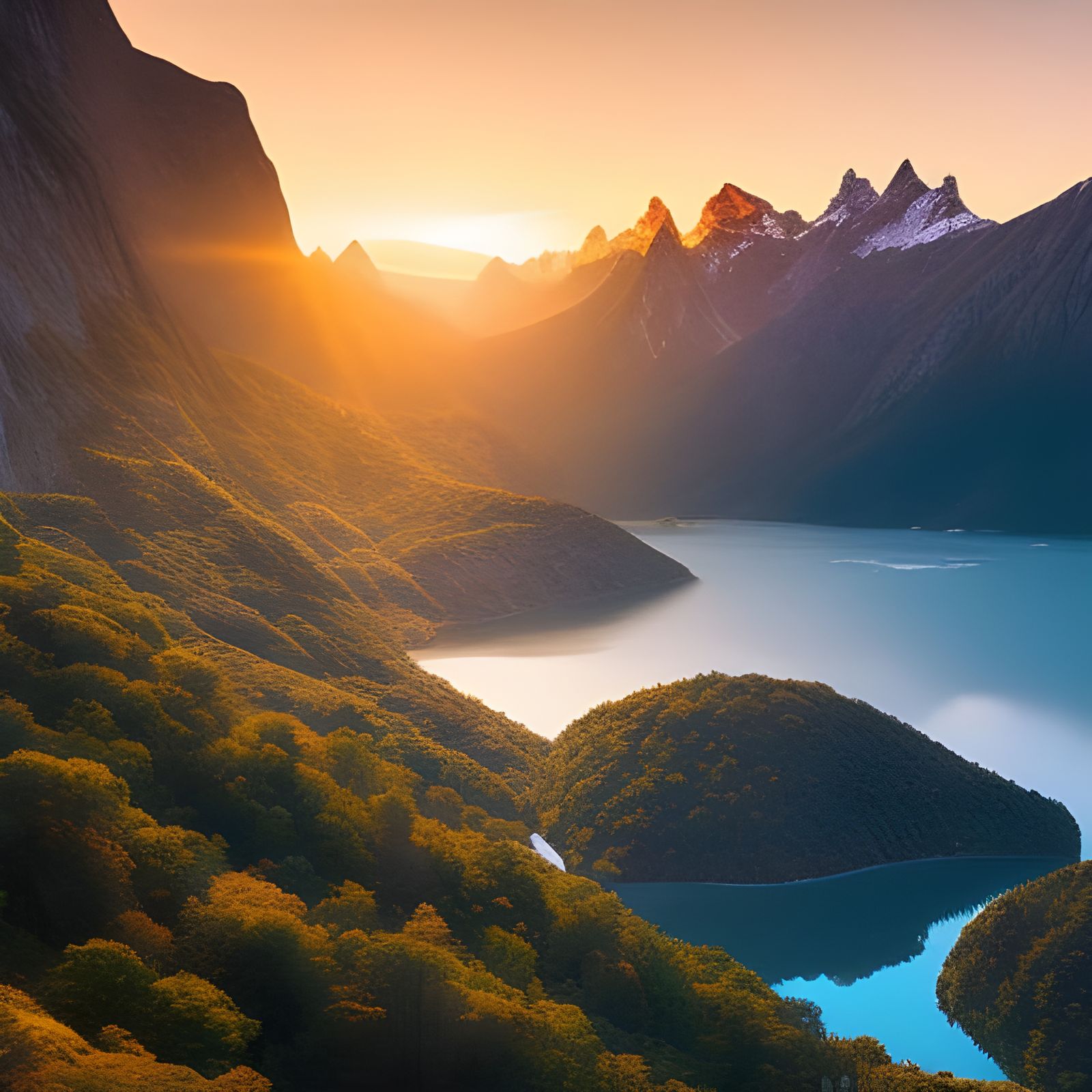 The Warmth of a Mountain Sunset  by @Connor Neary