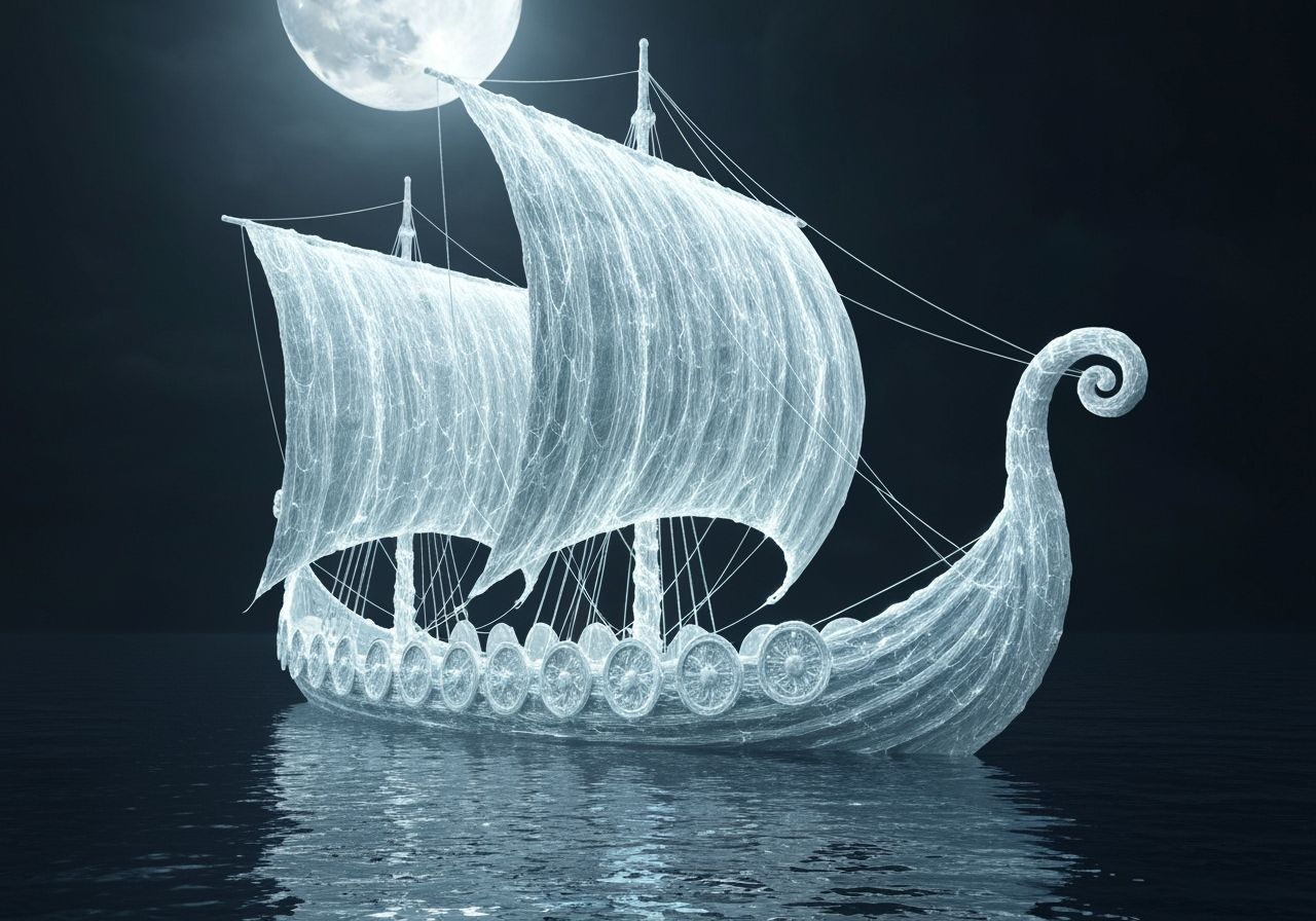 Viking Spider Silk Ship  by @Le Lapin