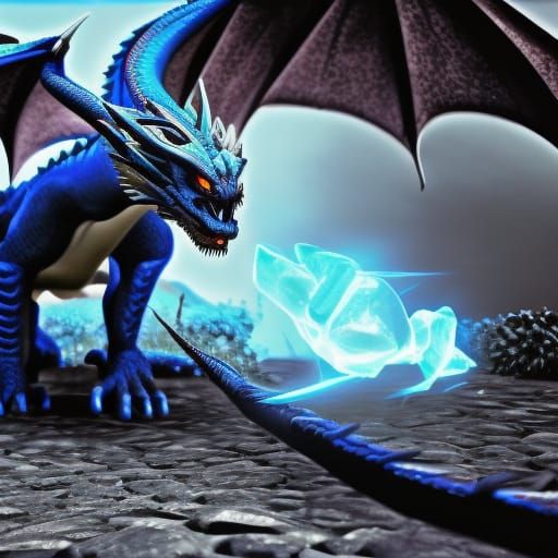 Blue eyes wite dragon 3D Game Cinematic Feel, Epic 3D Videog...