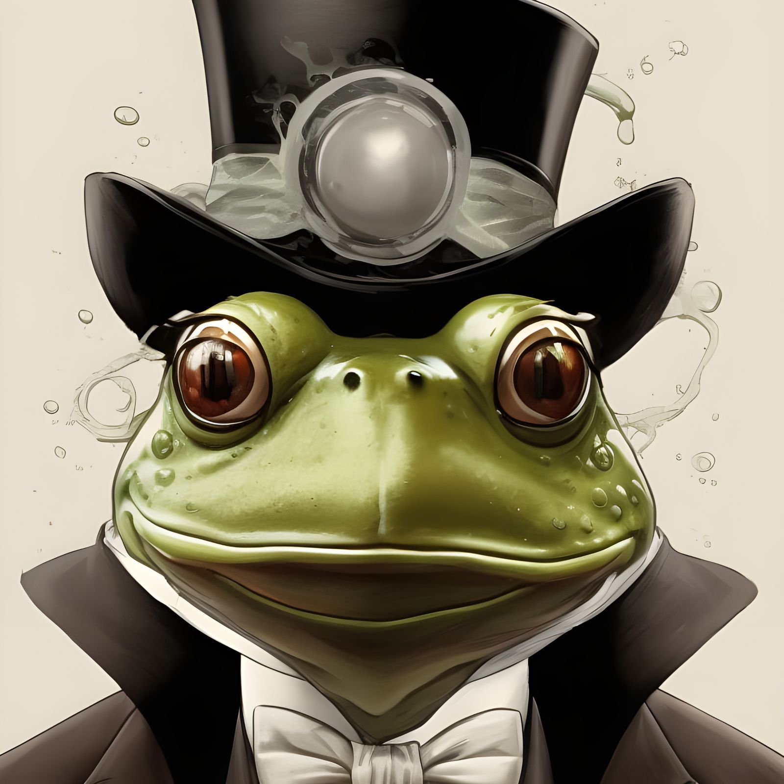 Gentleman Frog  by @Taralie
